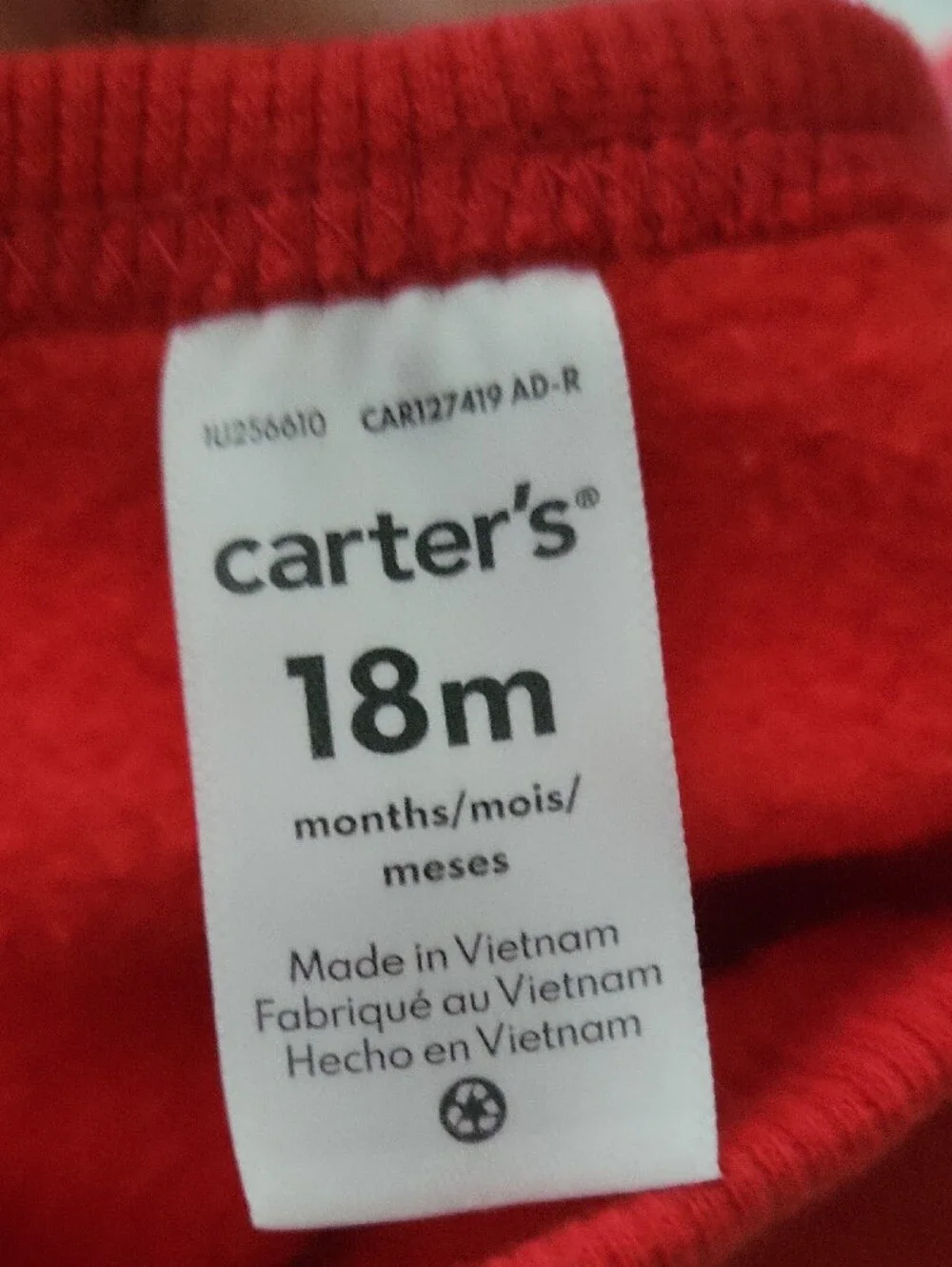 Carter's Red Sweatshirt and Joggers Set